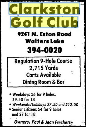 Clarkston Golf Club - June 1988 (newer photo)